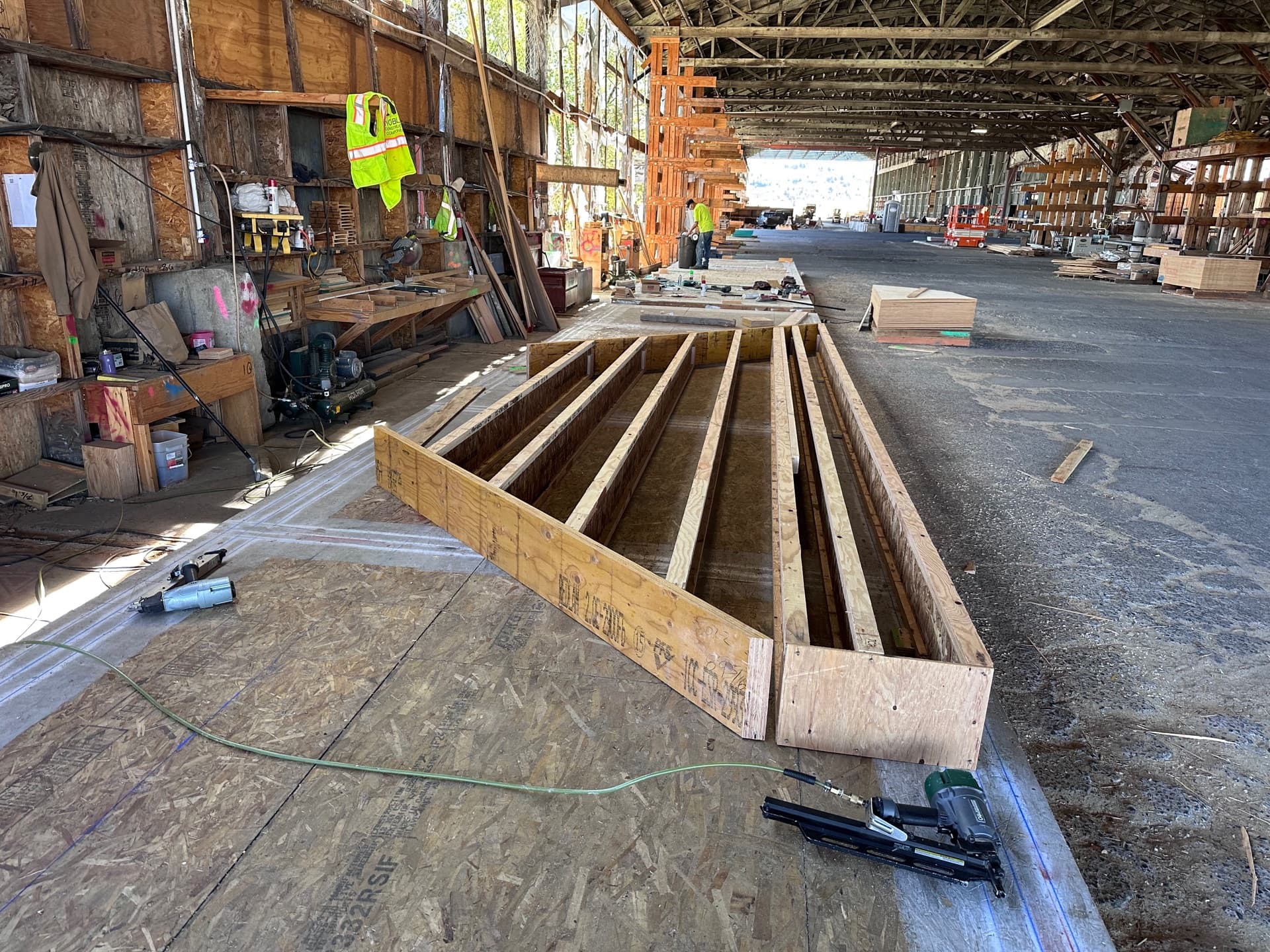 Floor cassette being assembled on factory floor
